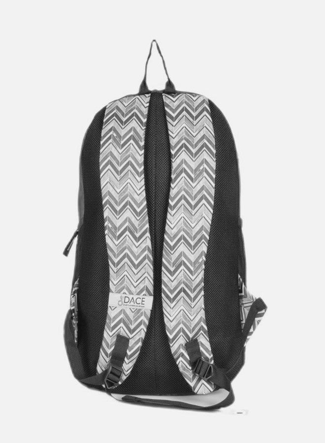 Dace Casual Style Lightweight Canvas Backpack School Bag Travel Daypack (Black) - Image 2